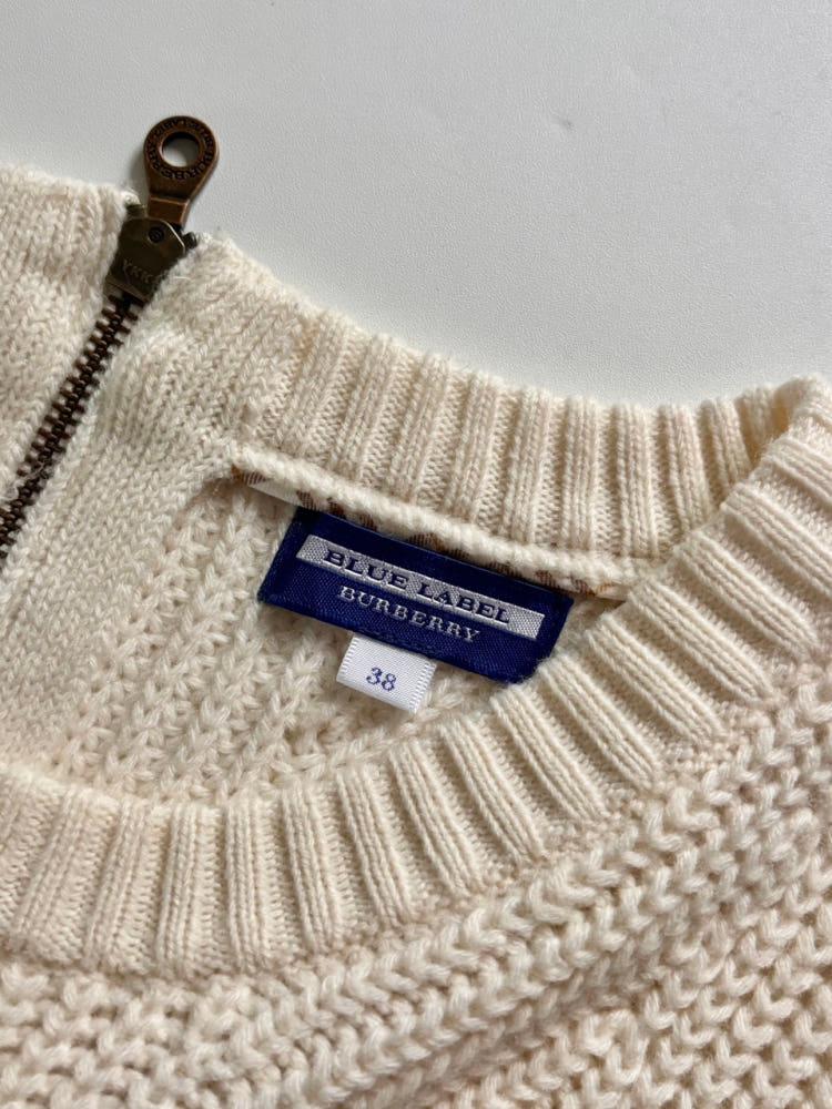 Burberry 버버리 블루라벨 아이보리 케이블 니트 원피스 9