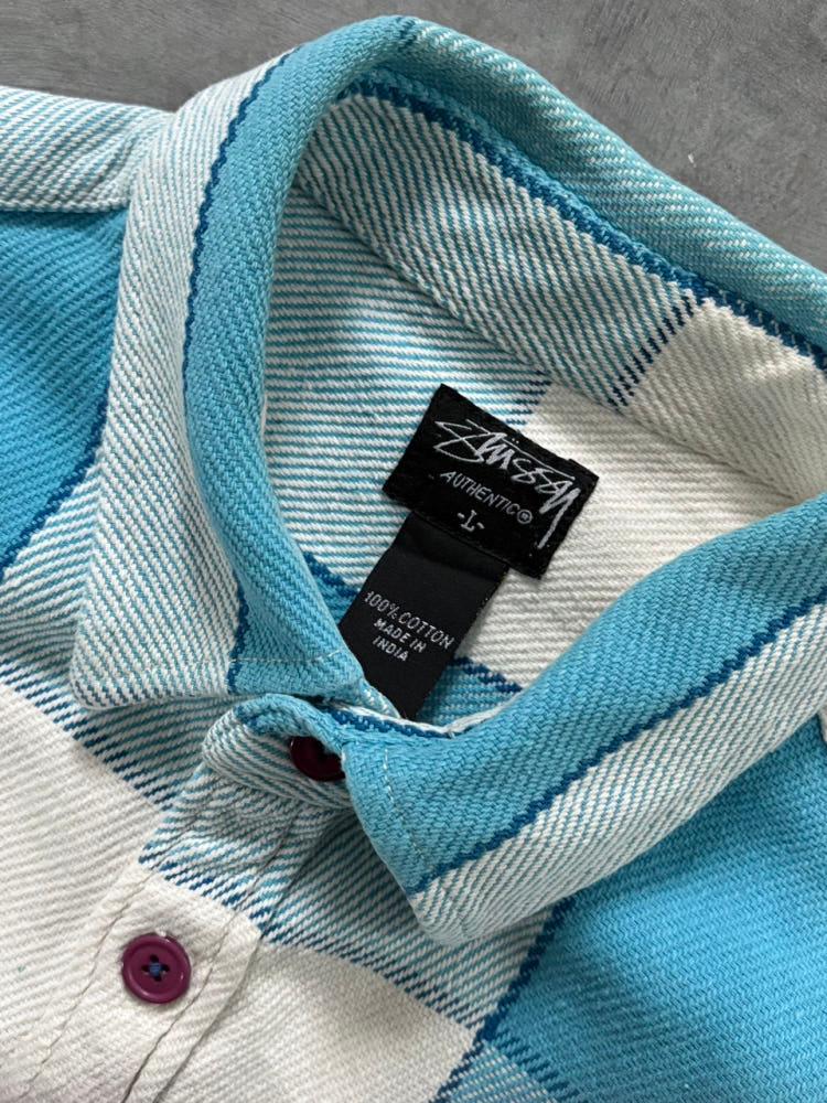 Stussy 스투시 스카이블루 코튼 셔츠 5