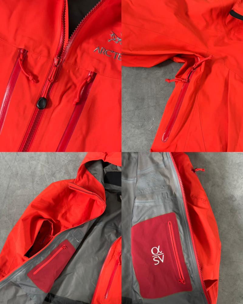 Arcteryx 아크테릭스 레드오렌지 알파 SV 고어텍스 자켓 11