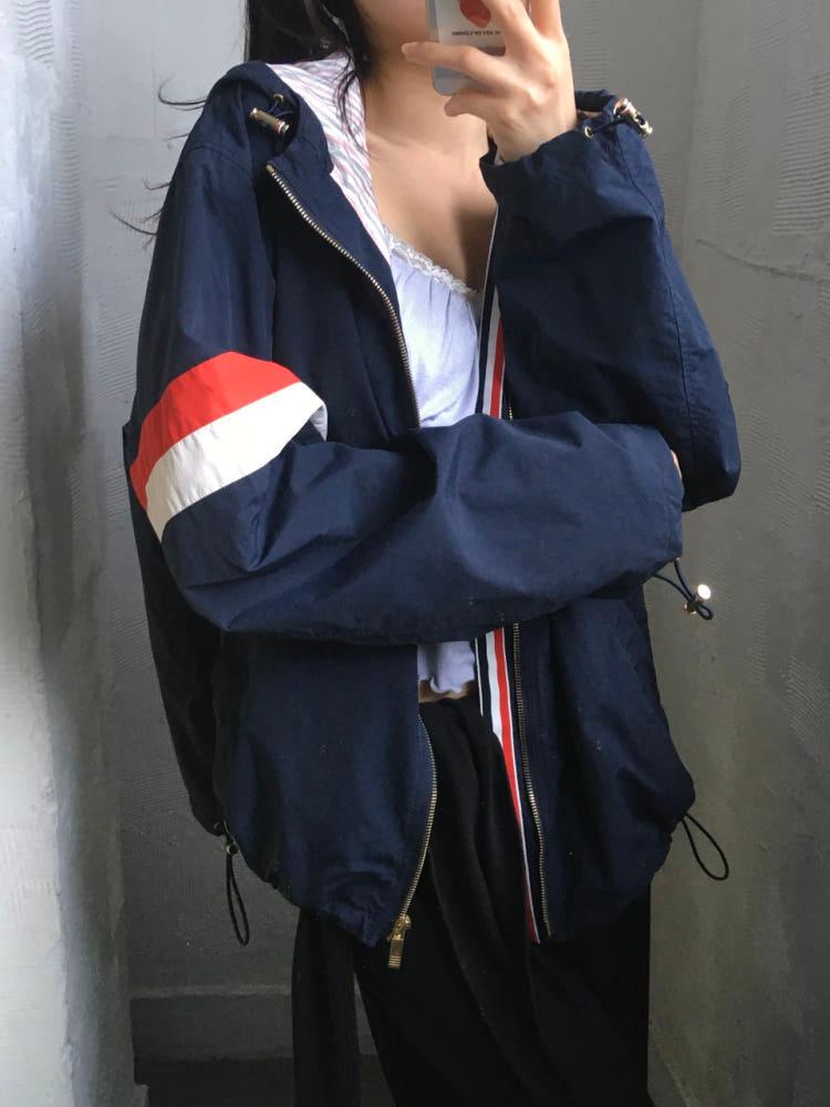 Thom Browne 톰브라운 암 스트라이프 후드 자켓 4