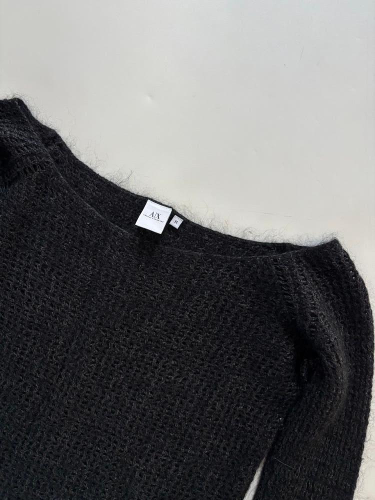 Armani Exchange 아르마니 익스체인지 모헤어 블랙 니트 6