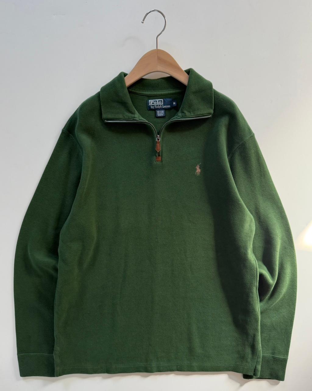 Polo 폴로 랄프로렌 딥그린컬러 코튼 하프집업 2