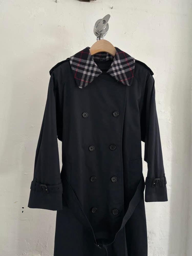 Burberry 버버리 더블카라 네이비 트렌치 코트 7