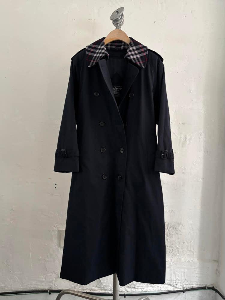 Burberry 버버리 더블카라 네이비 트렌치 코트 6