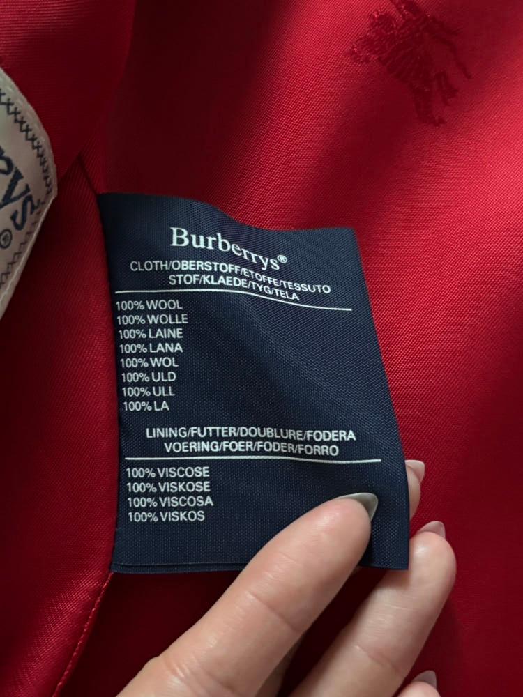 Burberry 버버리 레드컬러 금장버튼 울 더블 블레이저 11