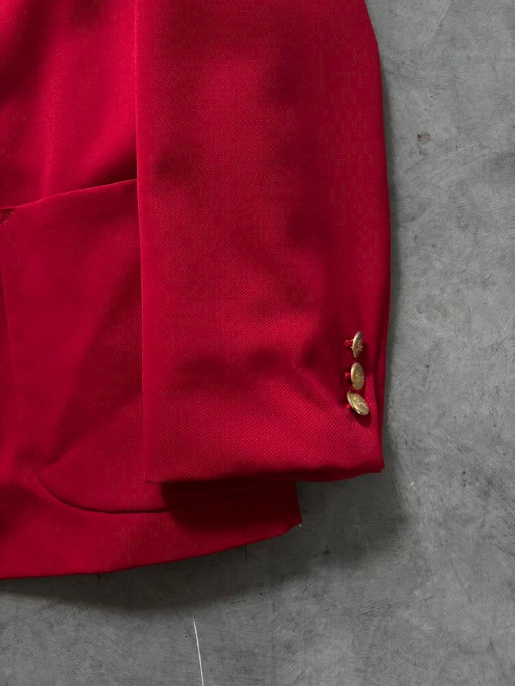 Burberry 버버리 레드컬러 금장버튼 울 더블 블레이저 8