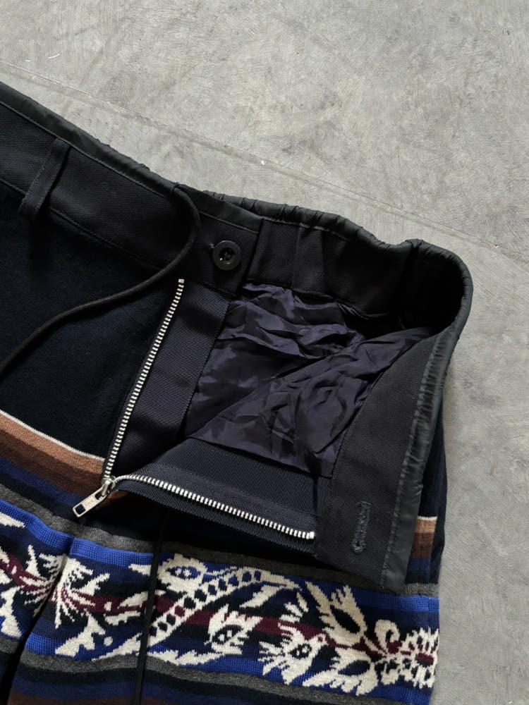 Sacai 사카이 네이비 패턴 쇼츠 8
