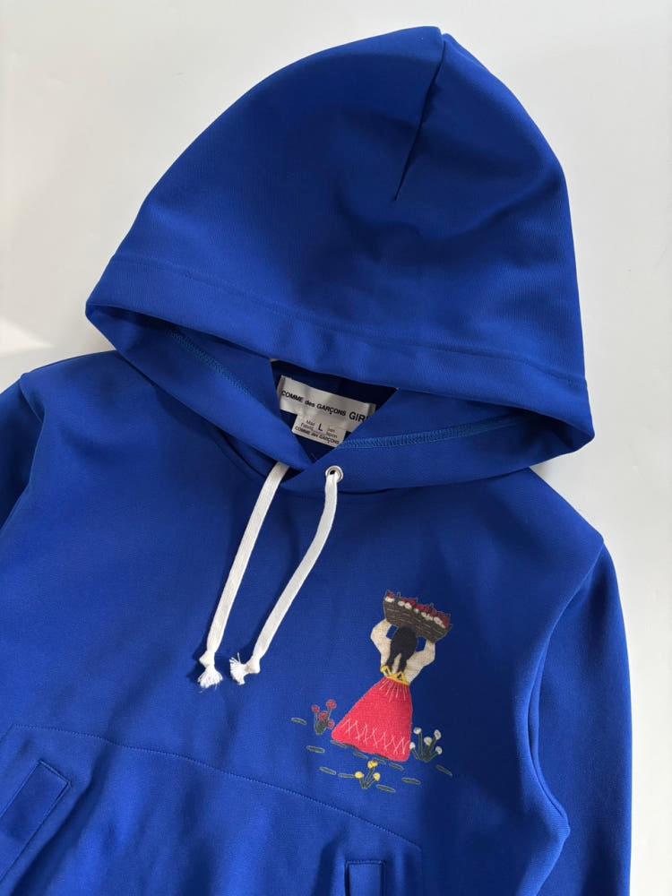 COMMEdesGARCONS GIRL 꼼데가르송 걸 프린팅 후드티 4