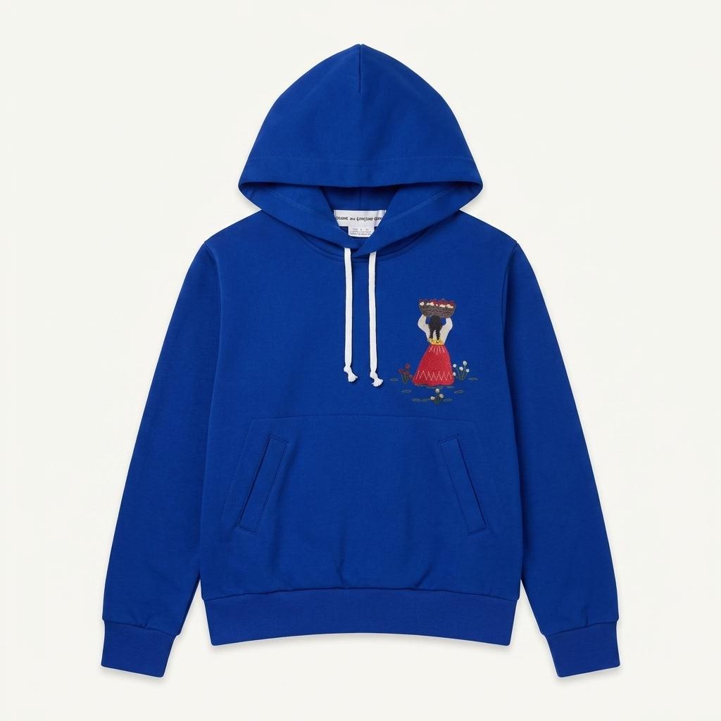 COMMEdesGARCONS GIRL 꼼데가르송 걸 프린팅 후드티 1