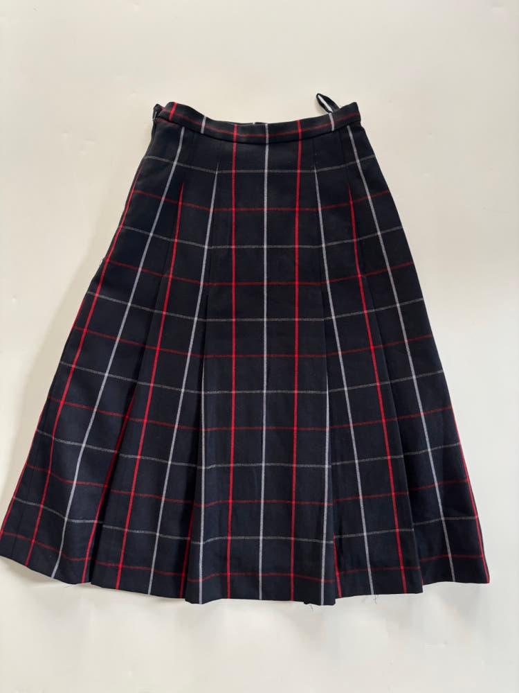 Burberry 버버리 네이비 노바체크 미디 플리츠 스커트 5