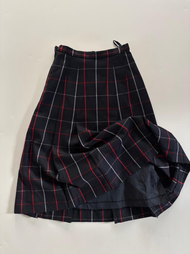 Burberry 버버리 네이비 노바체크 미디 플리츠 스커트 6