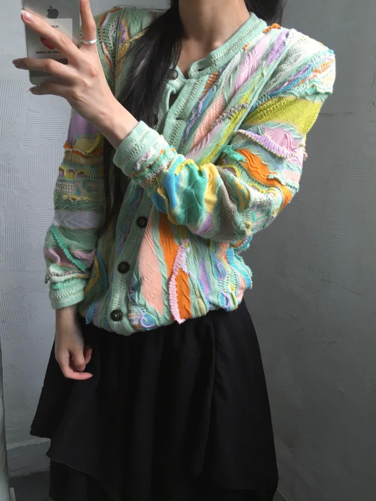 Coogi 쿠지 민트 케이블 가디건 4