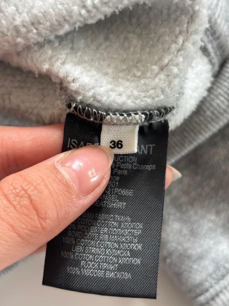 Isabel Marant 이자벨마랑 그레이 로고 후드티 8