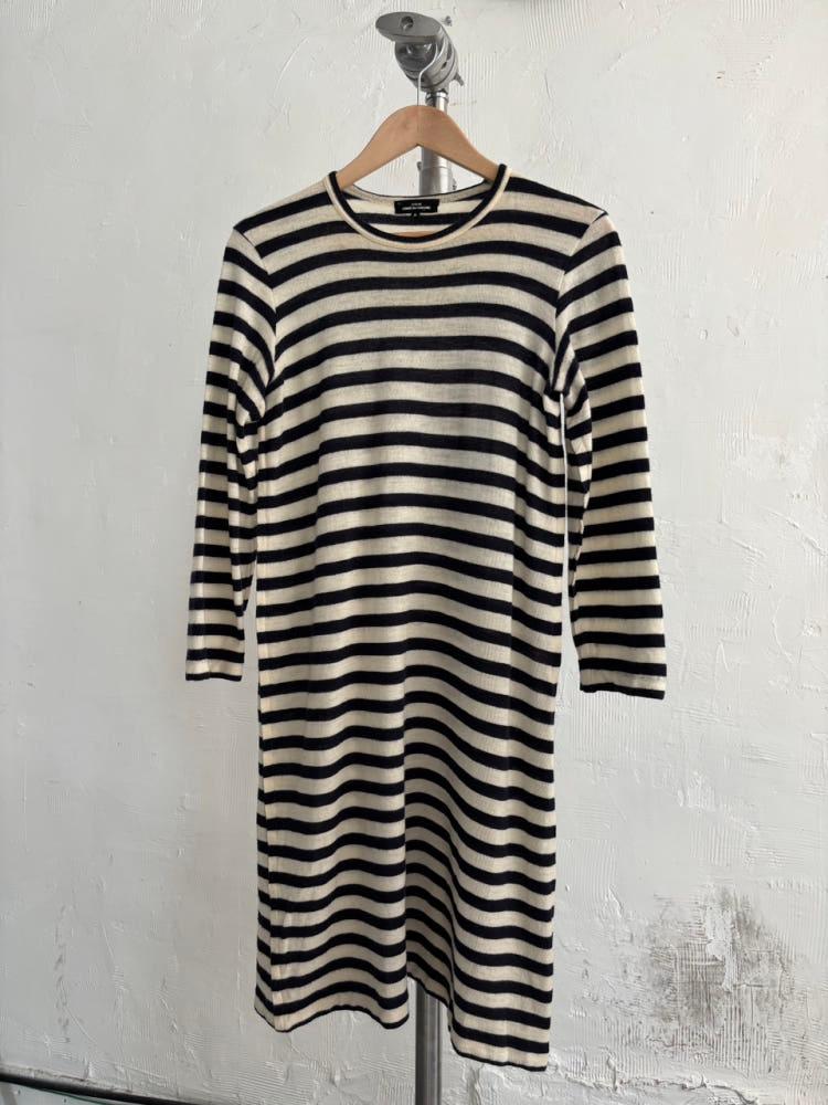 CDG tricot 꼼데가르송 트리콧 단가라 울 원피스 5