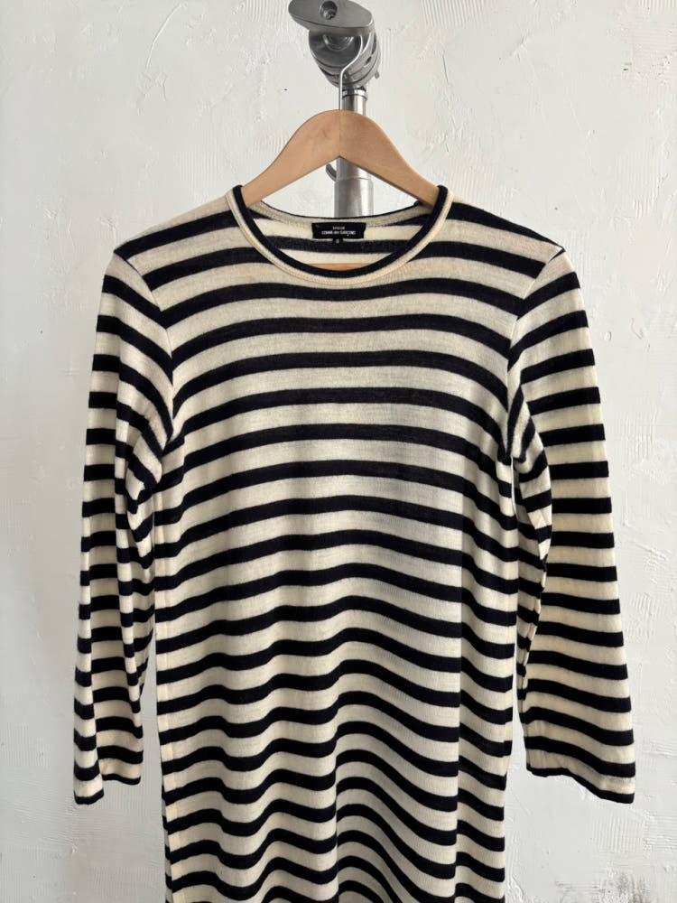 CDG tricot 꼼데가르송 트리콧 단가라 울 원피스 6