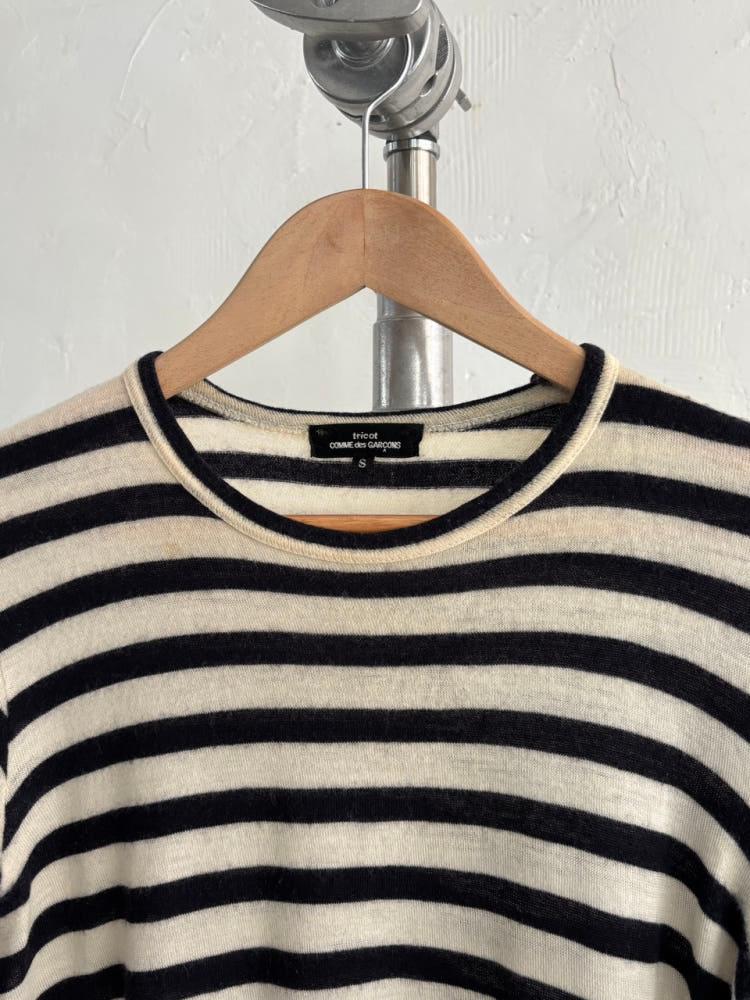 CDG tricot 꼼데가르송 트리콧 단가라 울 원피스 7