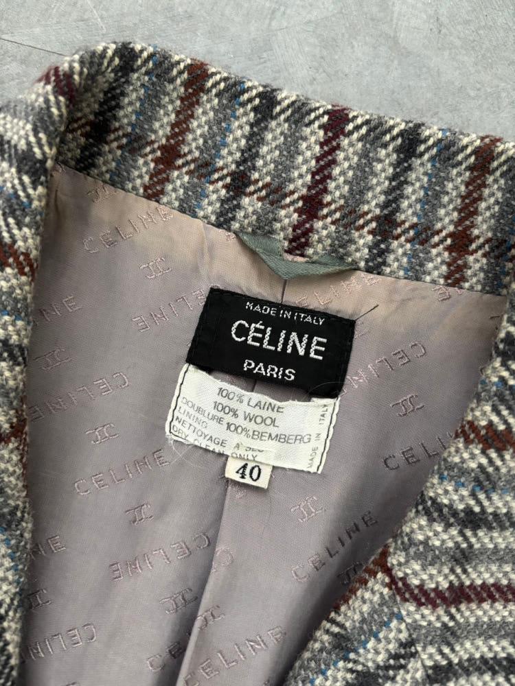 Celine 셀린느 90‘s 울 체크 블레이저 자켓 8