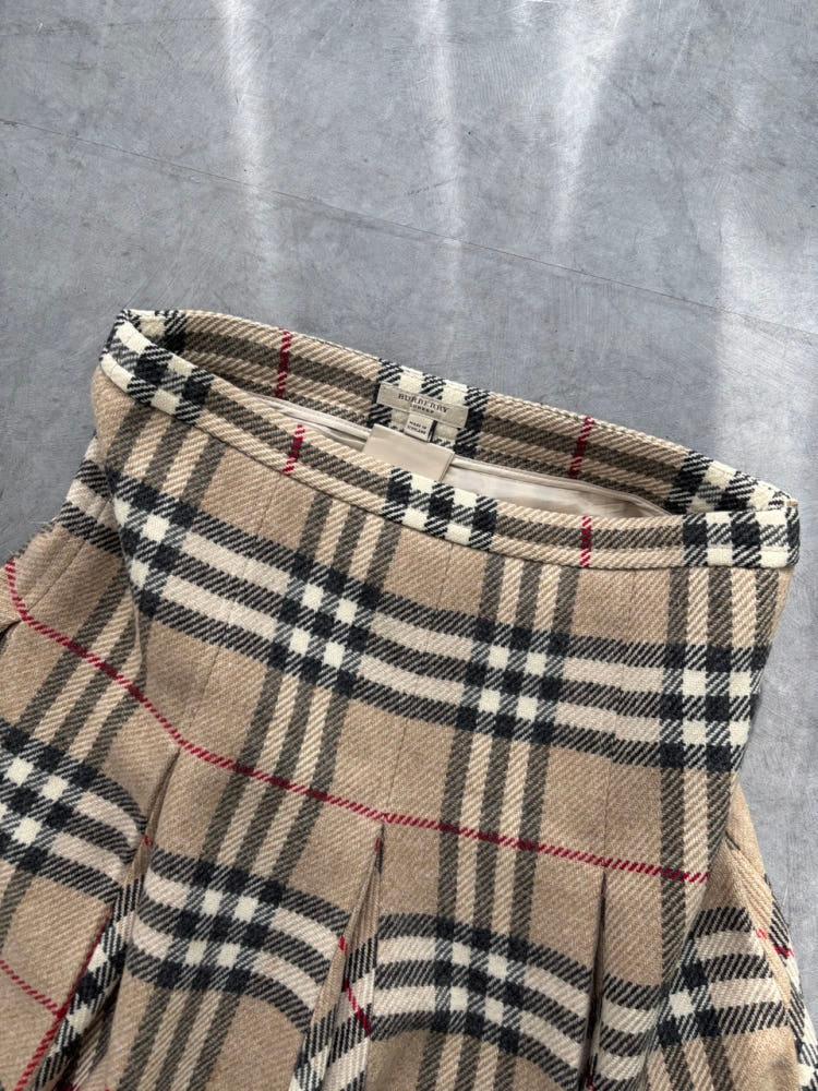 Burberry 버버리 노바체크 울 플리츠 스커트 5