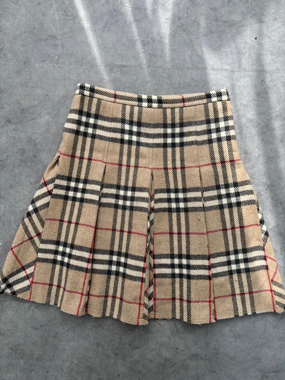 Burberry 버버리 노바체크 울 플리츠 스커트 2