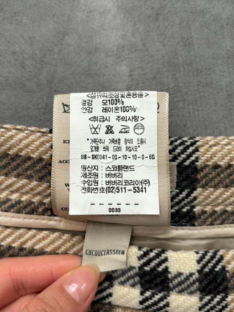 Burberry 버버리 노바체크 울 플리츠 스커트 8