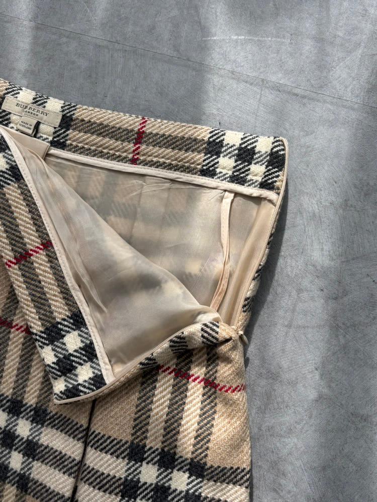 Burberry 버버리 노바체크 울 플리츠 스커트 9