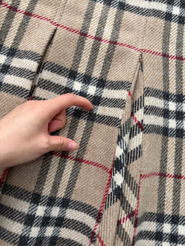Burberry 버버리 노바체크 울 플리츠 스커트 11