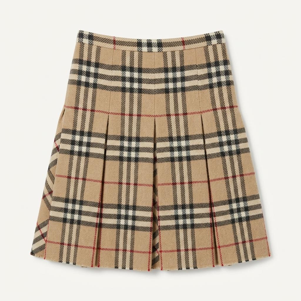 Burberry 버버리 노바체크 울 플리츠 스커트 1