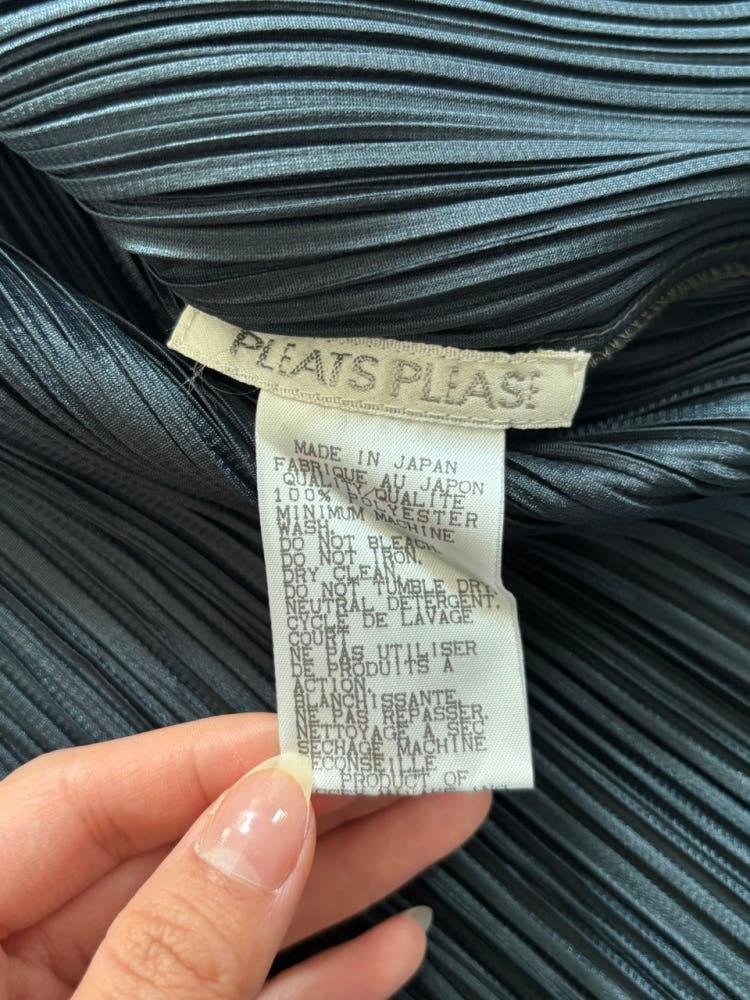 Pleats Please 플리츠플리즈 그린 패턴 플리츠 탑 9