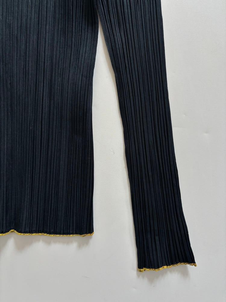 Pleats Please 플리츠플리즈 그린 패턴 플리츠 탑 7
