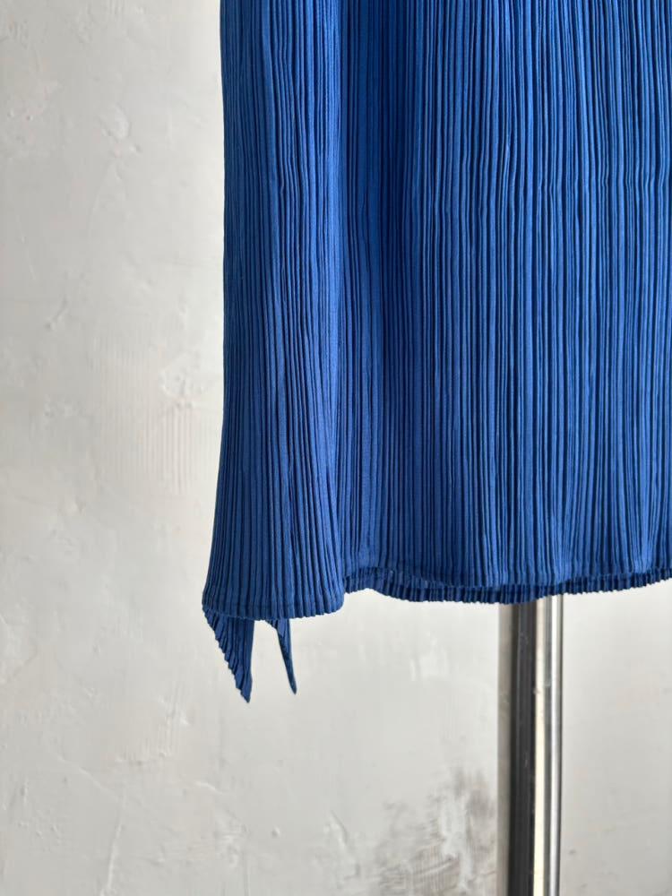 Pleats Please 플리츠플리즈 블루 플리츠 롱 스커트 6