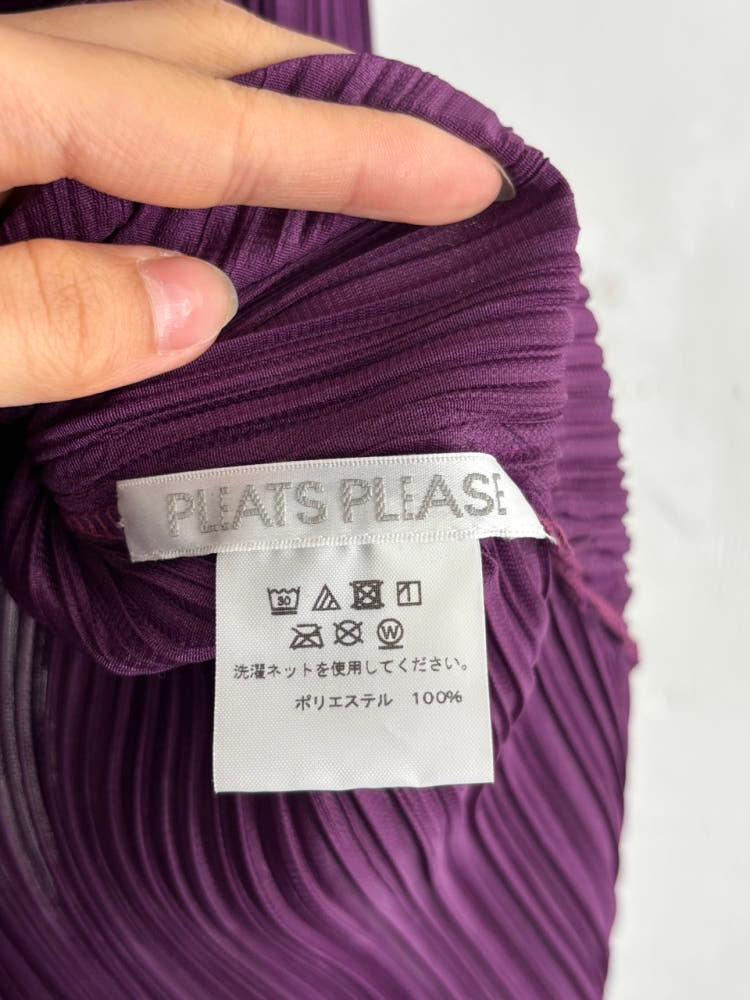 Pleats Please 플리츠플리즈 퍼플 컬러 롱슬리브 11