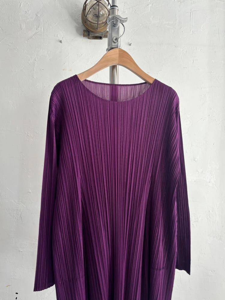 Pleats Please 플리츠플리즈 퍼플 컬러 롱슬리브 6