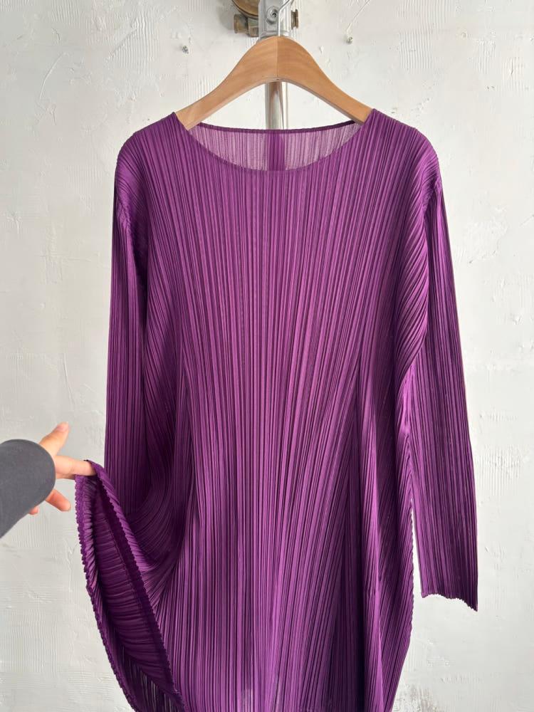 Pleats Please 플리츠플리즈 퍼플 컬러 롱슬리브 8