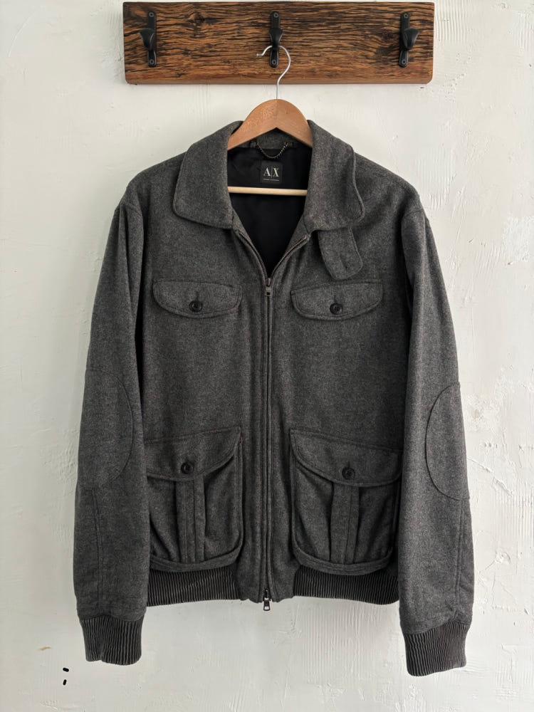 Armani Exchange 아르마니 익스체인지 그레이 울-캐시미어 혼방 자켓 3