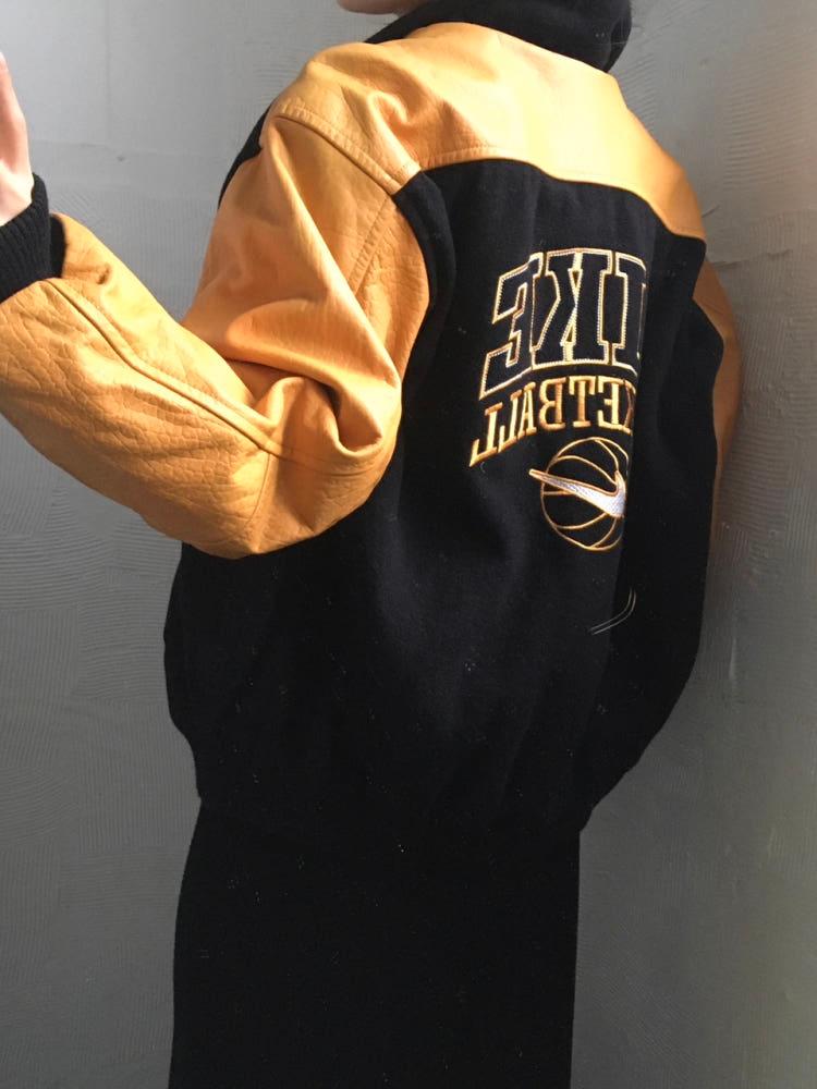 Nike 나이키 소가죽 바시티 울 자켓 5
