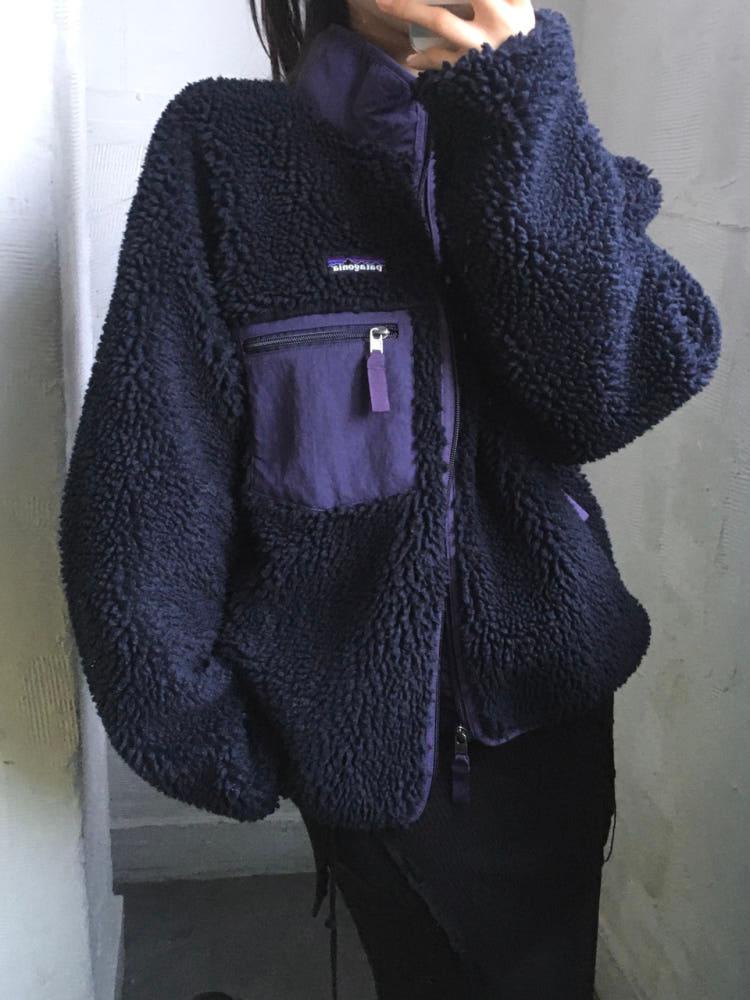 Patagonia 파타고니아 퍼플 컬러 플리스 자켓 3