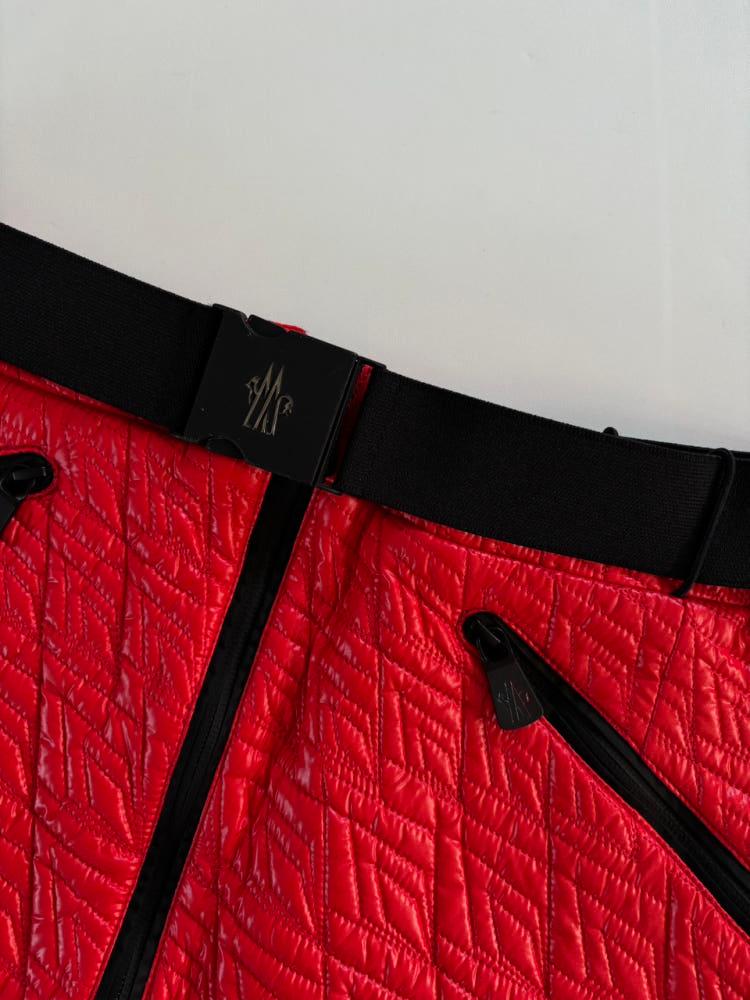 Moncler 몽클레르 레드 퀄팅 미니 스커트 6