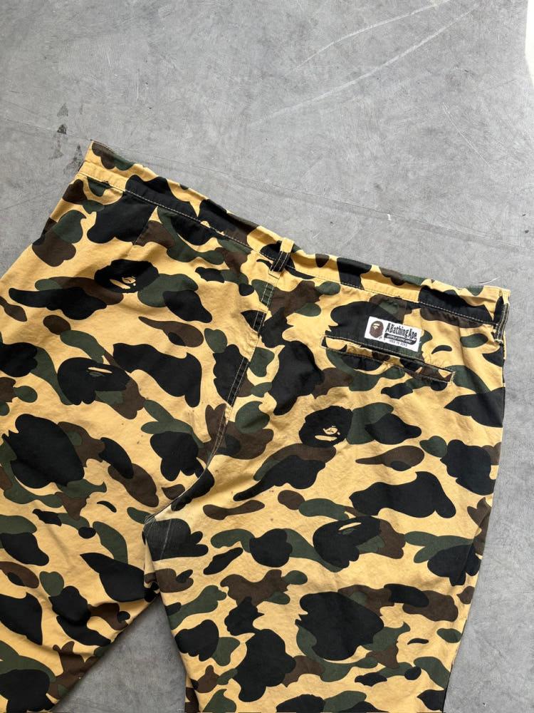 Bape 베이프 황계 카모 와이드 핏 조거 팬츠 10