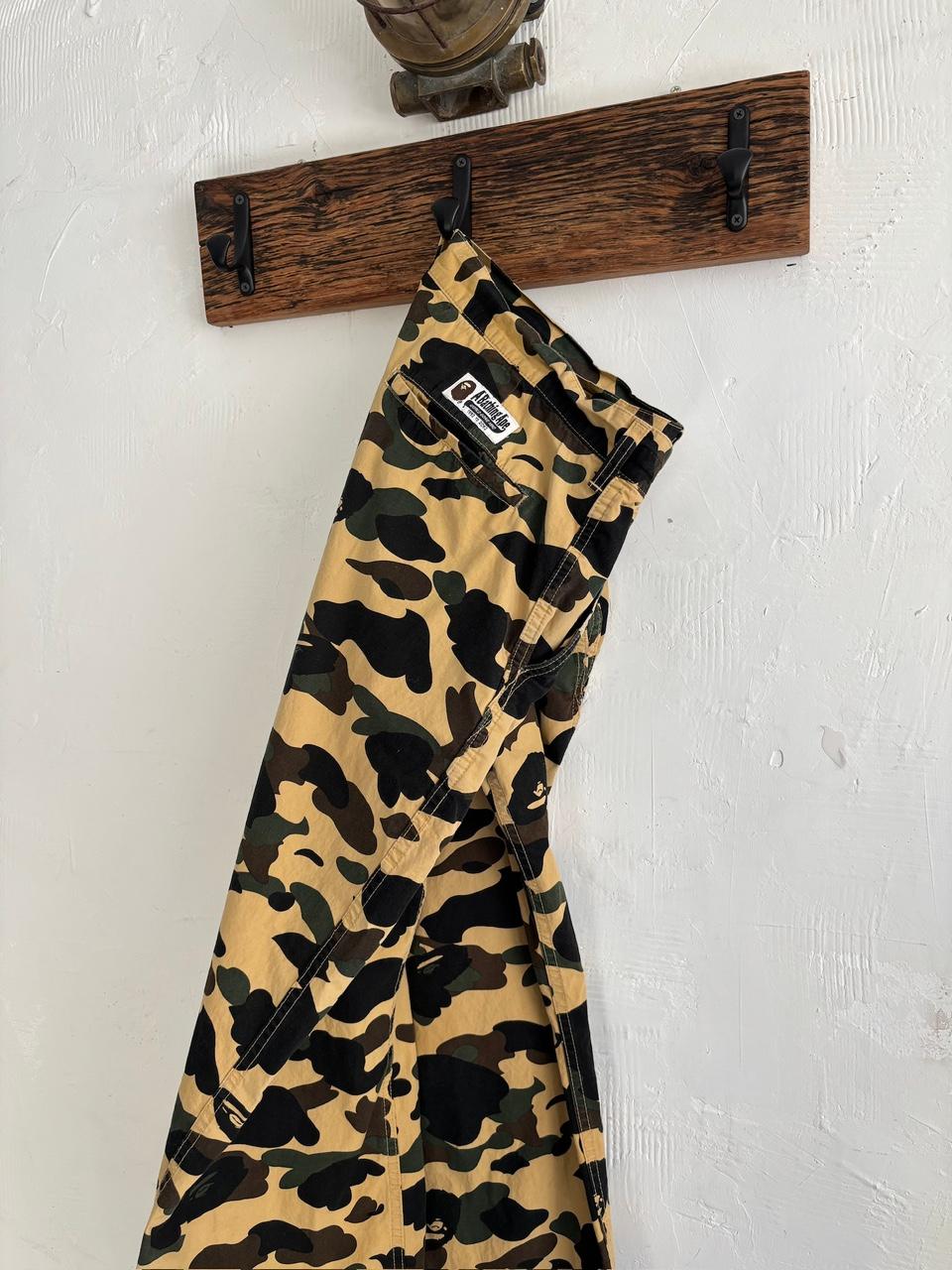 Bape 베이프 황계 카모 와이드 핏 조거 팬츠 2