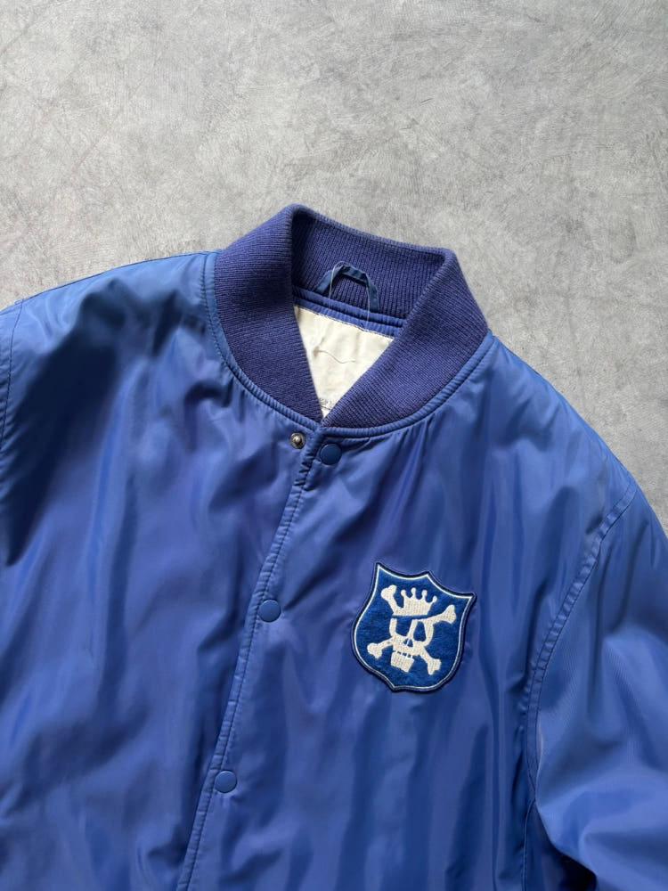 Stussy 스투시 00‘s 블루 스컬로고 새틴 바시티 자켓 6