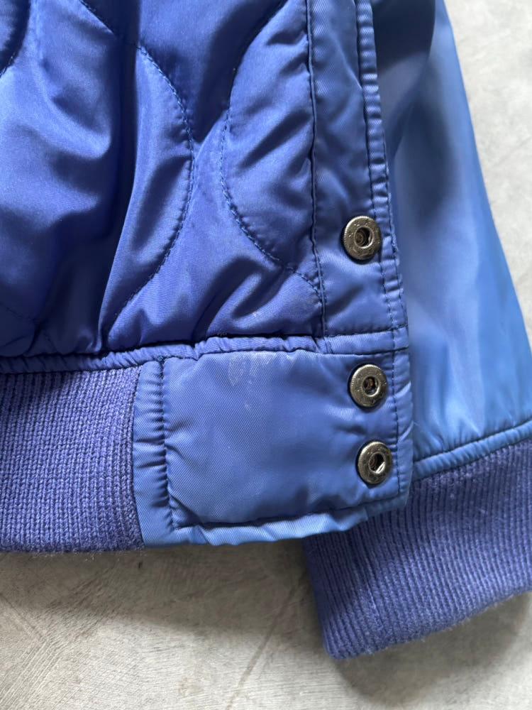 Stussy 스투시 00‘s 블루 스컬로고 새틴 바시티 자켓 11