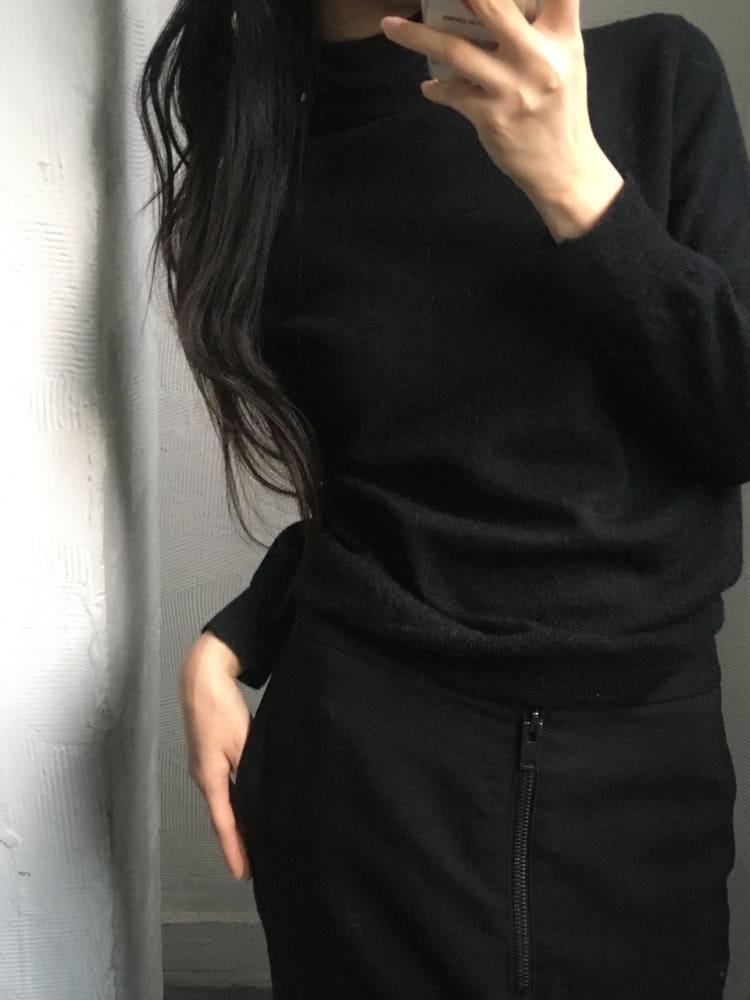 Comme des Garcons tricot 꼼데가르송 트리콧 블랙 터틀넥 니트 3
