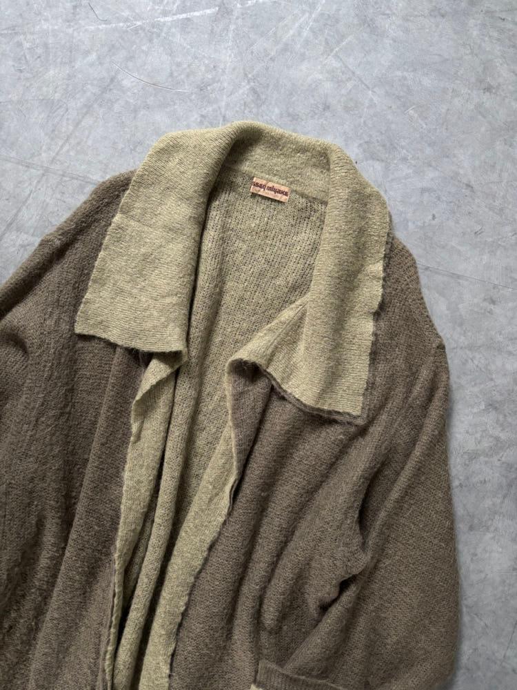 Issey Miyake 이세이미야케 90’s 카키-브라운 레이어드 가디건 7