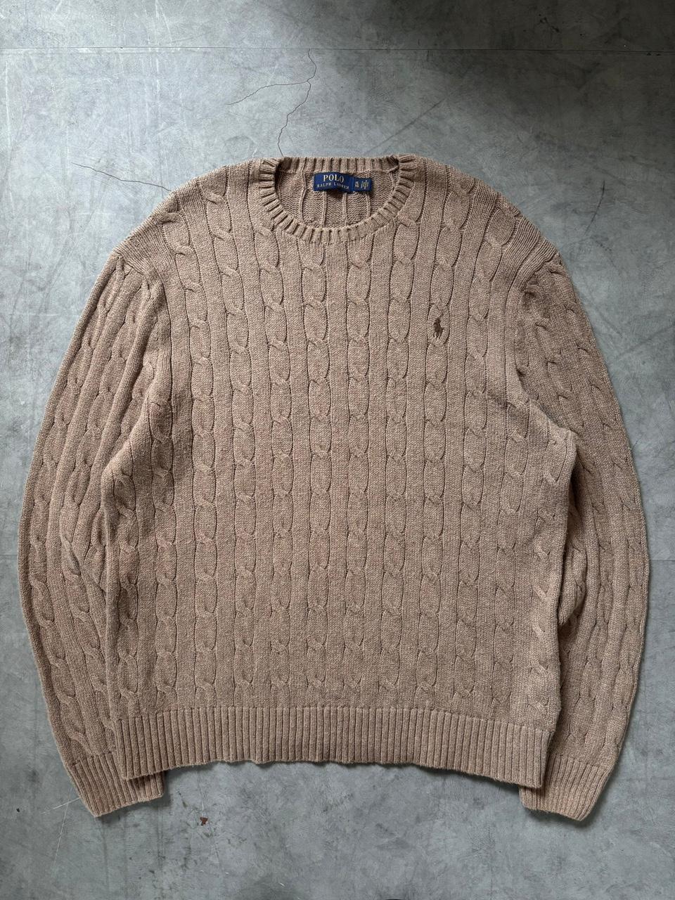 Polo 폴로 랄프로렌 베이지 컬러 케이블 니트 2