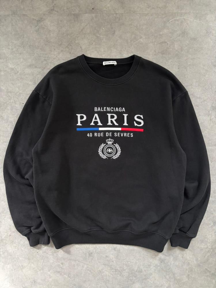 Balenciaga 발렌시아가 블랙 파리스 로고 맨투맨 3