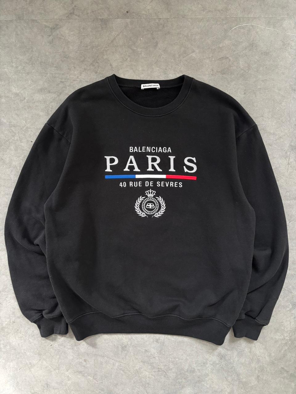 Balenciaga 발렌시아가 블랙 파리스 로고 맨투맨 2
