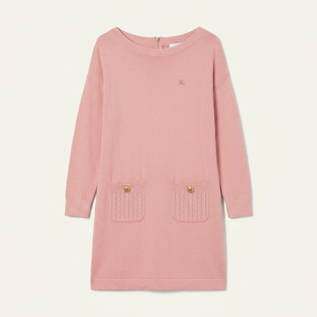 Burberry 버버리 블루라벨 핑크 울 원피스 1
