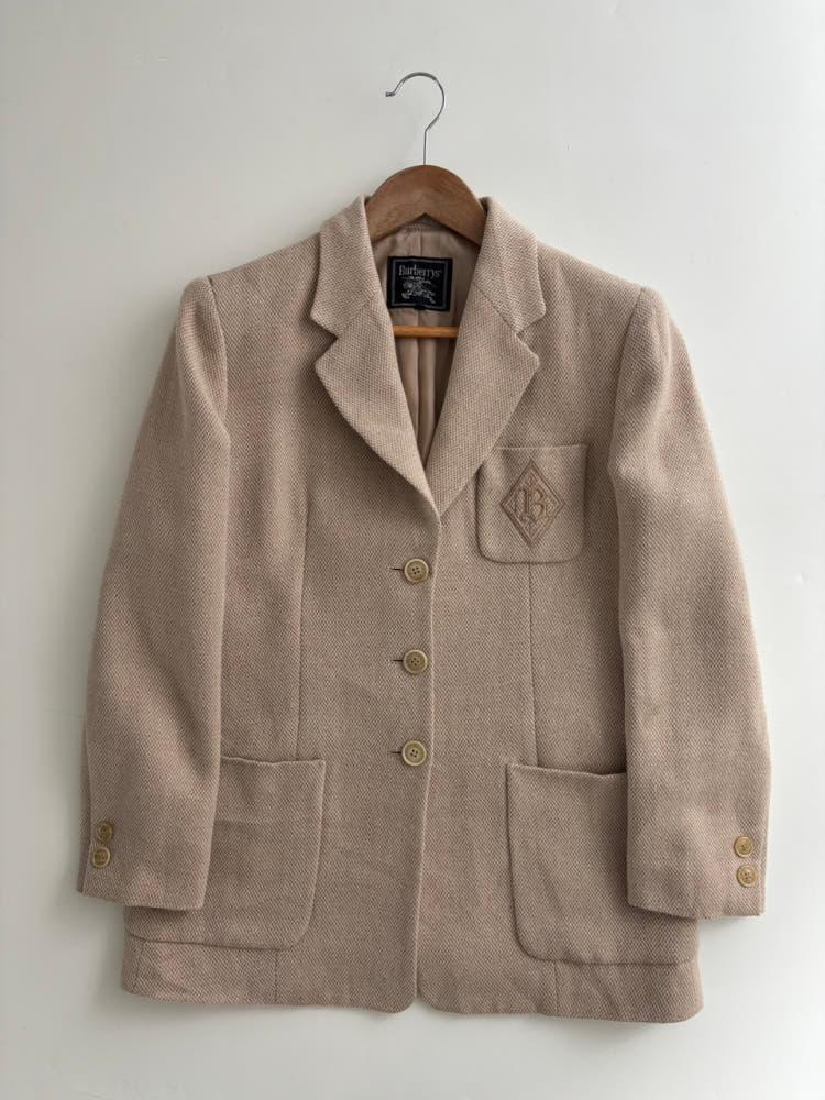 Burberry 버버리 연베이지 자수로고 블레이저 5
