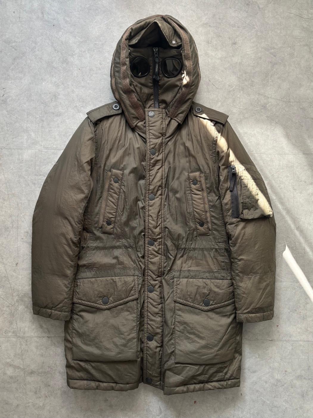 CP.Company CP컴퍼니 카키브라운 고글 다운패딩 2