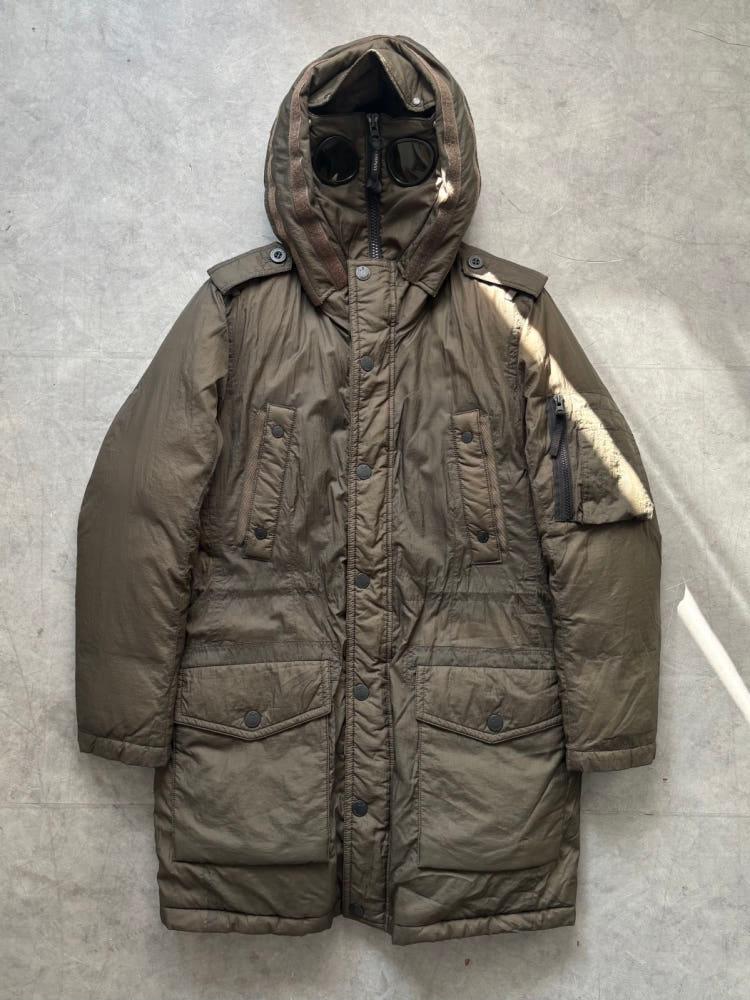 CP.Company CP컴퍼니 카키브라운 고글 다운패딩 3